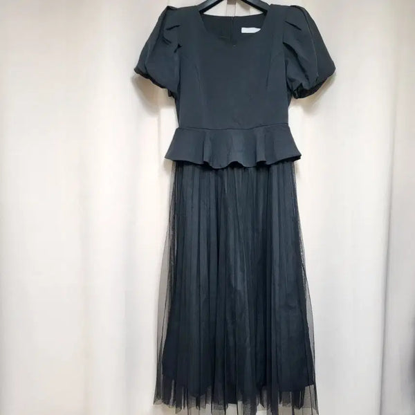 [BUNJANG] Elegant Puff Sleeve Long Dress / 예쁜 롱원피스 / 새상품