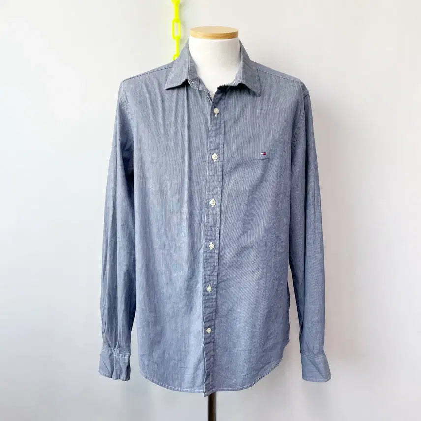 [BUNJANG] Tommy Hilfiger Men's Cotton Casual Shirt M / 타미힐피거 남성캐주얼 면남방 M
