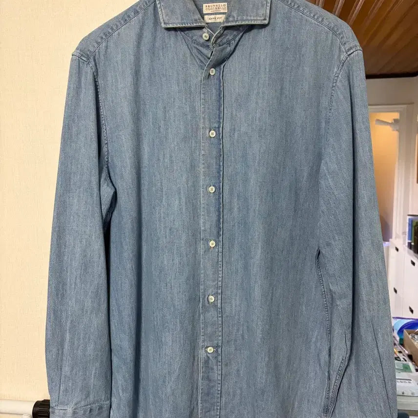 [BUNJANG] Brunello Cucinelli Easy Fit Denim Shirt L / 브루넬로 쿠치넬리 청데님 셔츠 이지핏 L