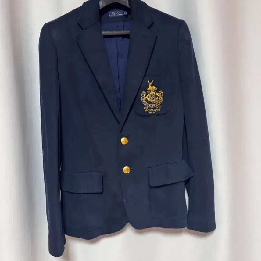 [BUNJANG] Polo Ralph Lauren Navy Gold Button Jacket / 폴로 랄프로렌 네이비 금장 자켓