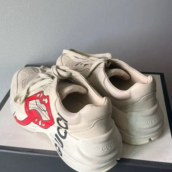 [BUNJANG] Gucci Dirty Lips Leather Loafers Size 7 / 구찌 더티 입술
