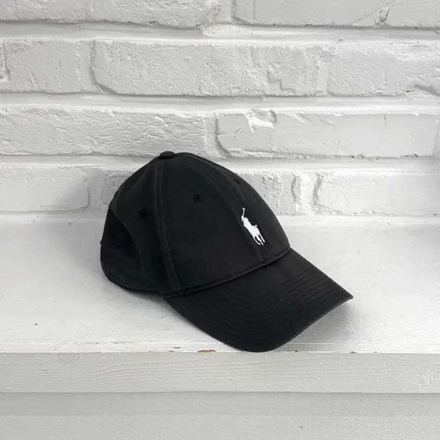 [BUNJANG] Polo Charcoal Washed Ball Cap / 폴로 차콜 워싱 볼캡