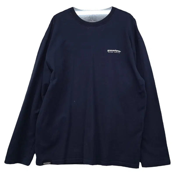 [BUNJANG] Groove Rime Navy Long Sleeve T-Shirt M / 그루브라임 네이비 긴팔티 M