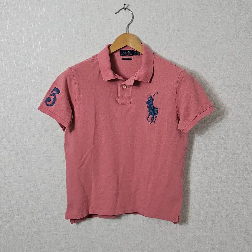 [BUNJANG] Polo Ralph Lauren New Big Pony Short Sleeve Polo Shirt Pink Strawberry Milk M / 폴로 랄프로렌 신형 빅포니 반팔 카라티 피케티 핑크 딸기우유 자몽 정품 M
