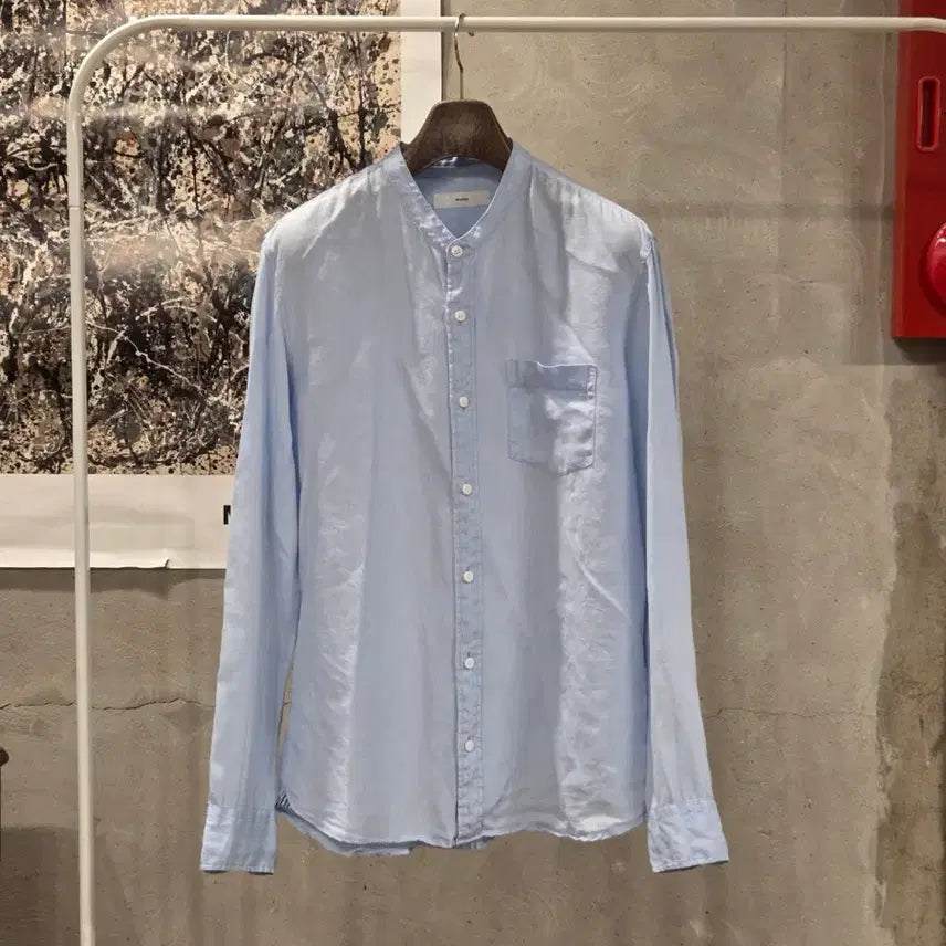 [BUNJANG] Vince Men's Linen Henry Neck Shirt Size 100 / VINCE 빈스 린넨셔츠 남성100