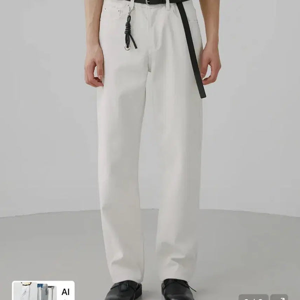 [BUNJANG] Branded 1880 Wide Straight Pure Cream Jeans / (32) 브랜디드 1880 와이드 스트레이트 퓨어 크림진