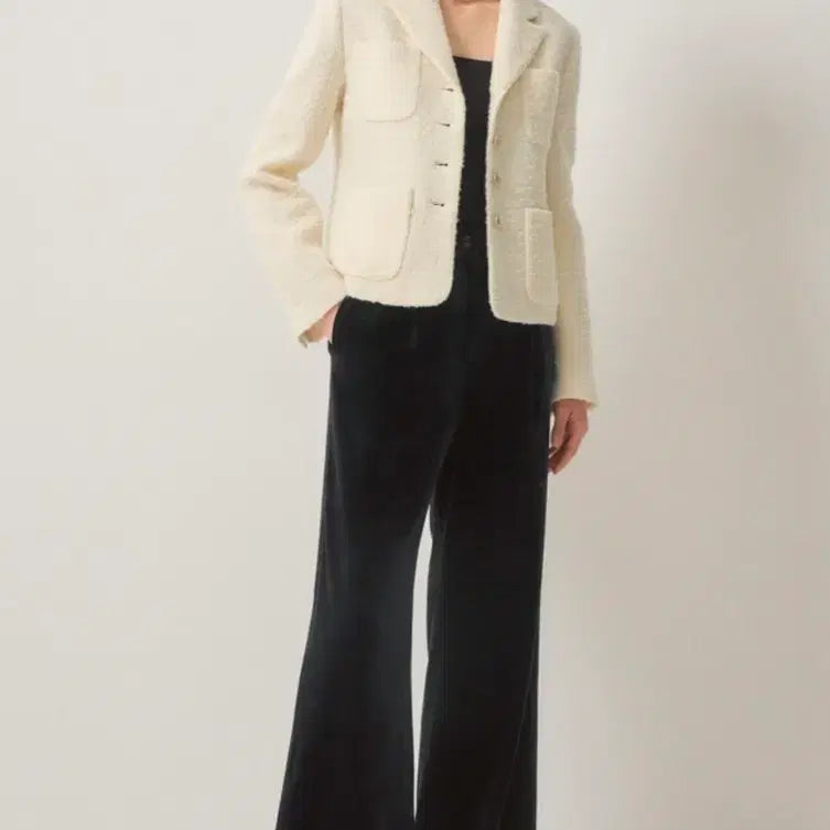 [BUNJANG] LANVIN COLLECTION Wool Blend Tweed Single Jacket / 한섬 랑방컬렉션  울블렌드 트위드 싱글자켓