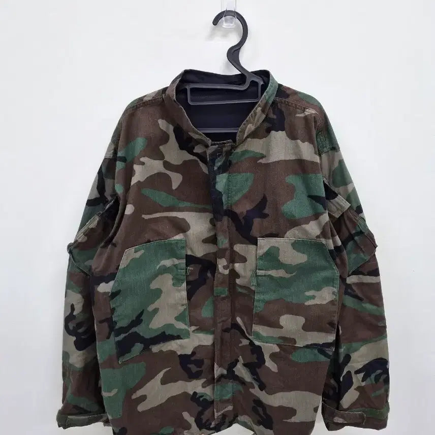 [BUNJANG] US Military Woodland Camo Gas Protective Jacket / 미군 가스복 화생방 자켓 우드랜드