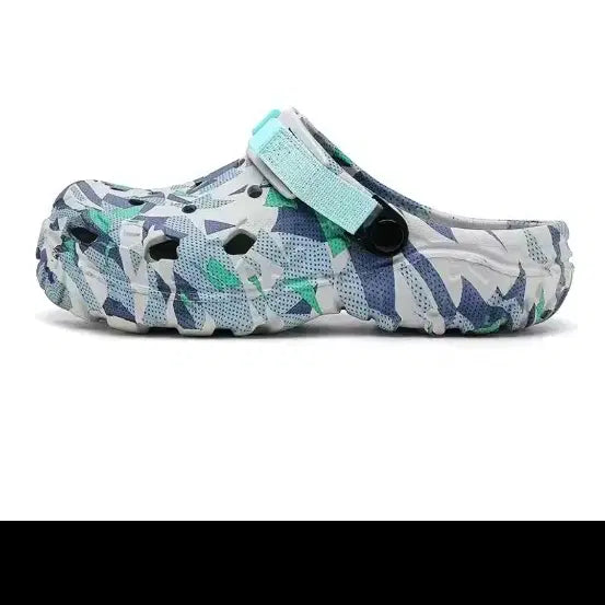 [BUNJANG] Camo Pattern Clog Sandals (255mm) / 카모 패턴 클로그 샌들 (255mm)