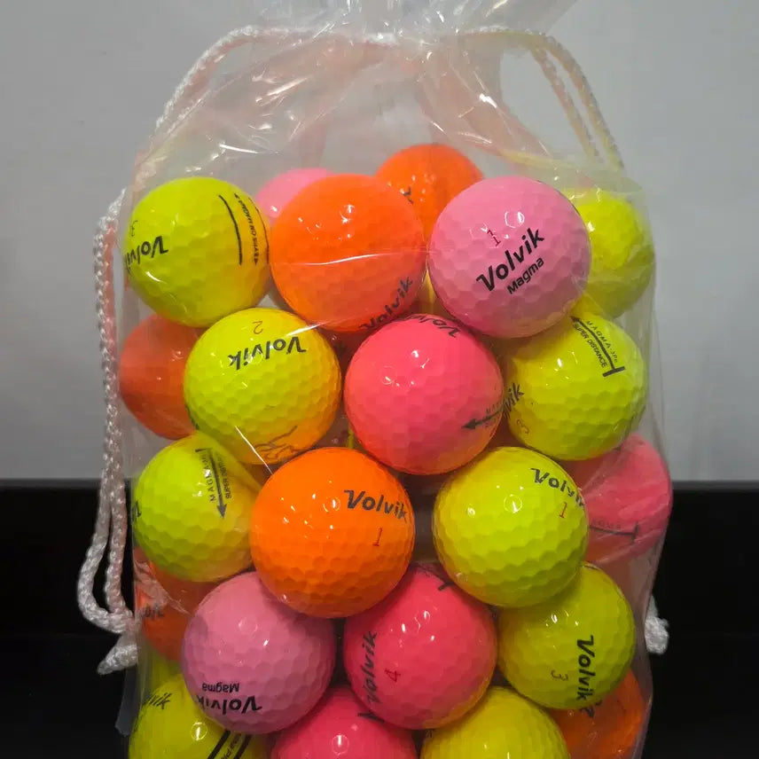[BUNJANG] Volvik Magma Grade A 3-Piece Color Lost Golf Balls (50 Count) / 볼빅 마그마 A급 3피스 컬러 로스트볼 50구 중고골프공