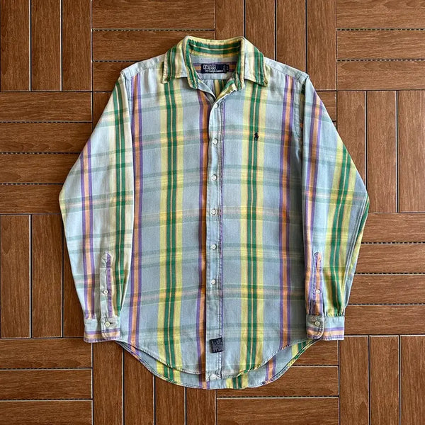 [BUNJANG] Polo Ralph Lauren Madras Check Cotton Shirt / 폴로 랄프로렌 마드라스 체크 코튼 셔츠 S