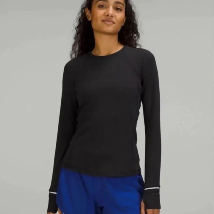 [BUNJANG] Lululemon Women's Long Sleeve T-Shirt Black / 룰루레몬 여성 긴팔 티셔츠 블랙