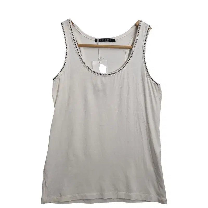 [BUNJANG] INGNI Studded Sleeveless Top [M] / 미사용품 INGNI 스터드 장식 민소매 티 [M] 여성 나시티