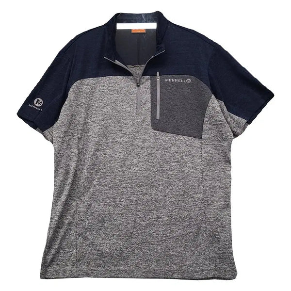 [BUNJANG] Merrell Functional Light Gray Polo Shirt L/100 / 머렐 기능성 라이트 그레이 카라티 L/100