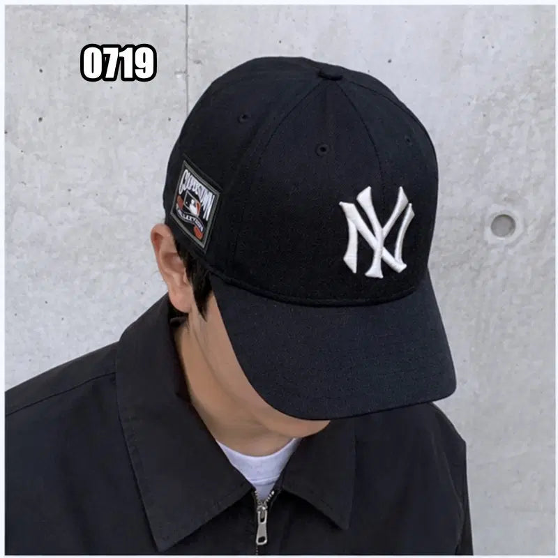 [BUNJANG] MLB New York Yankees Black Ball Cap / MLB 뉴욕 양키스 블랙 볼캡