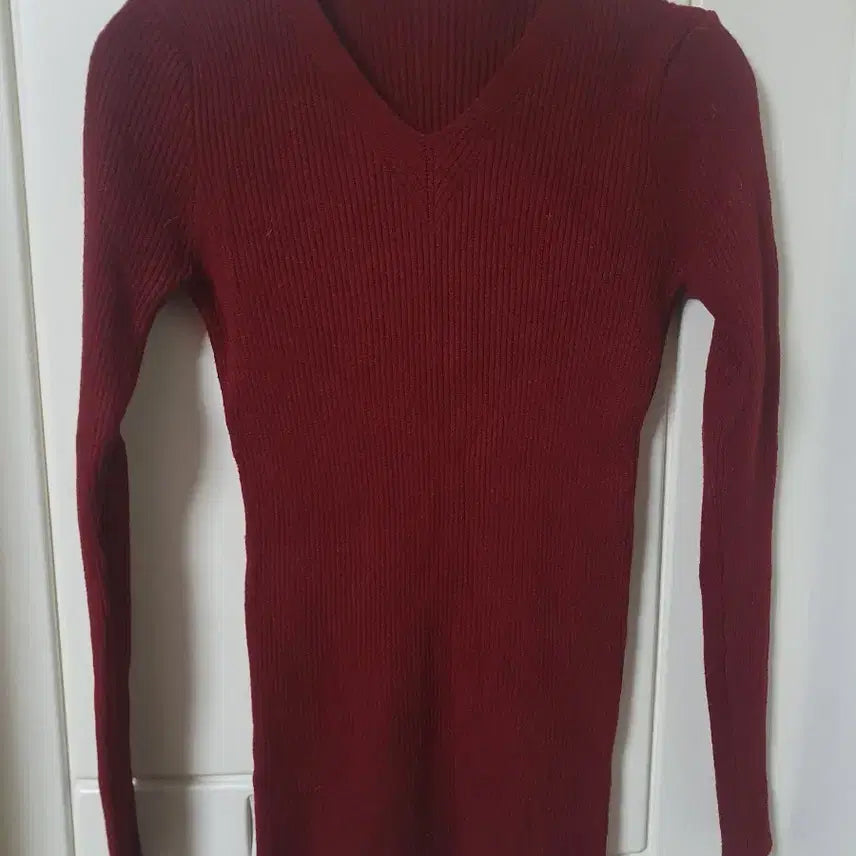 [BUNJANG] Ribbed Knit Cardigan and Asymmetrical Skirt Set / 골지 니트 가디건 언발 스커트 일괄