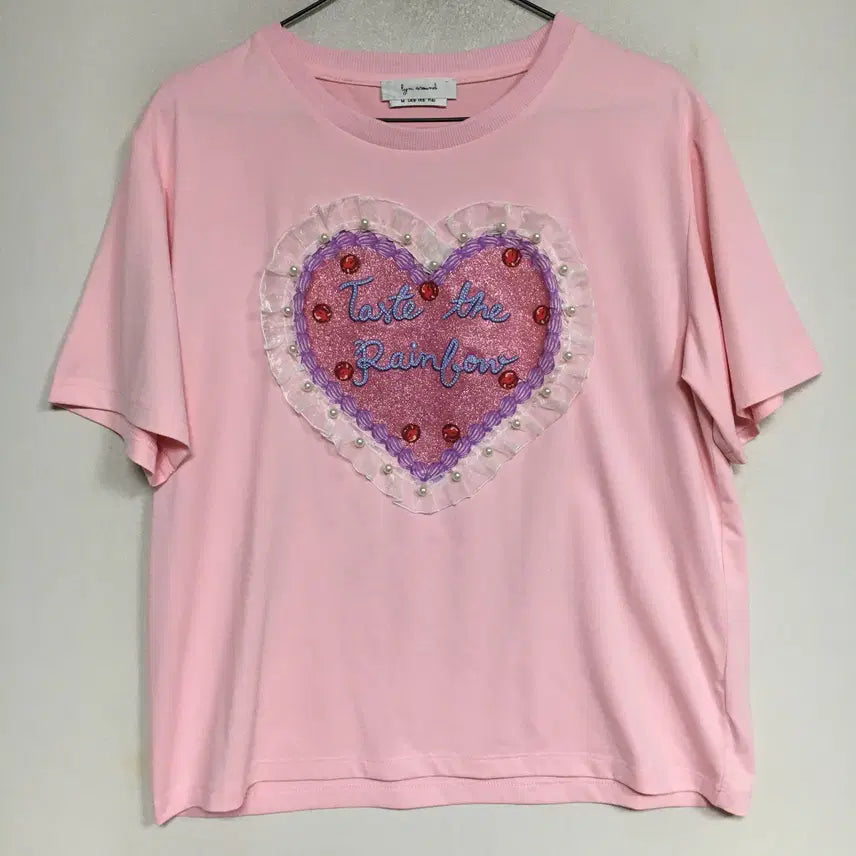 [BUNJANG] Roundaround Thai Heart Short Sleeve T-Shirt / 린어라운드 태국 하트 반팔 티셔츠 66