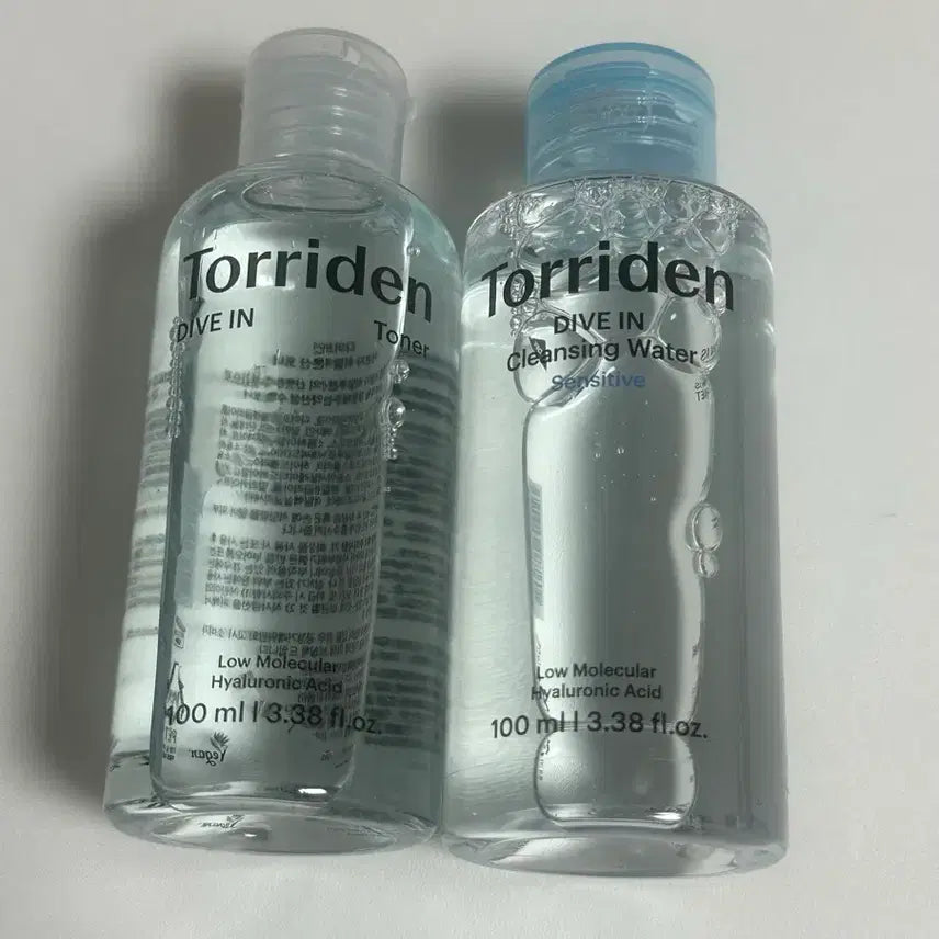 [BUNJANG] Torriden Dive-In Toner & Cleansing Water 100ml Bundle Set / 토리든 다이브인 토너 & 클렌징 워터 100ml 일괄