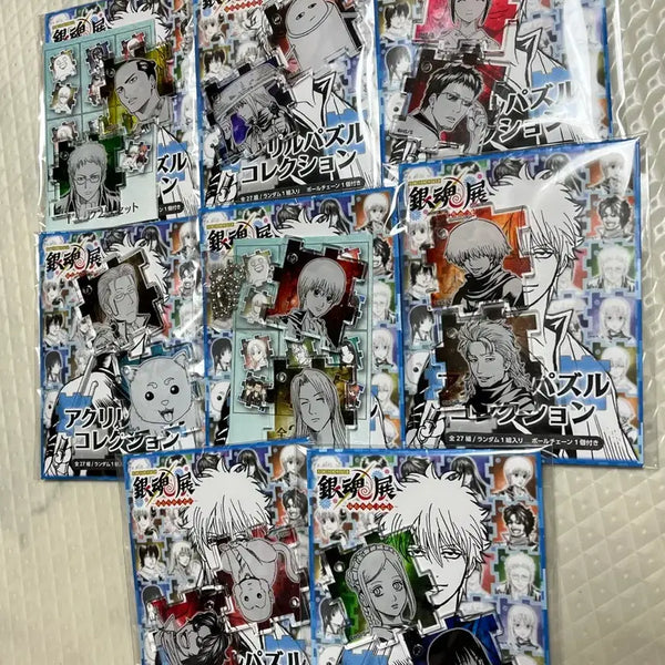 [BUNJANG] Gintama Original Art Exhibition Puzzle Acrylic Set (8 Pieces) / 은혼 원화전 퍼즐 아크릴8세트 일괄판매