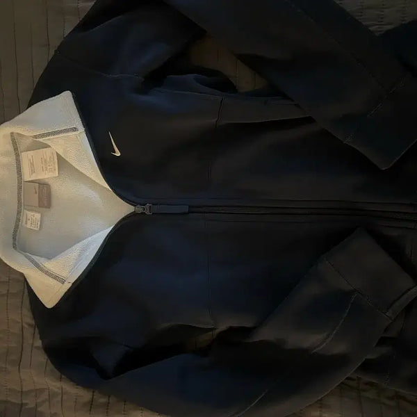 [BUNJANG] Nike Navy Fleece Zip-Up Jacket (Women's M) / 나이키 기모 집업 자켓 네이비