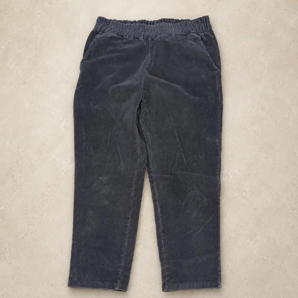 [BUNJANG] Corduroy Banding Pants Charcoal / 코듀로이 밴딩 바지 차콜 66