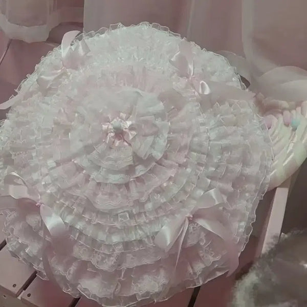 [BUNJANG] Handmade Lolita Lace Ribbon Parasol / 수작업 로리타 레이스 리본 장식 파라솔 양산(12종)