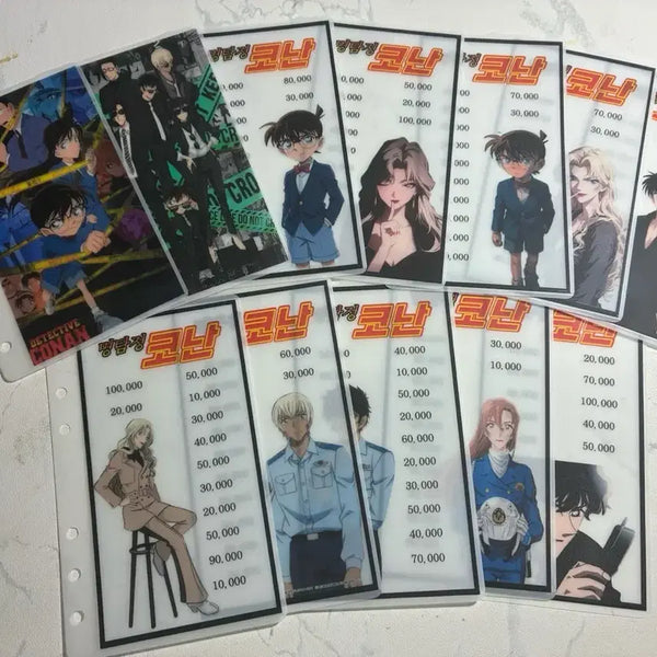 [BUNJANG] Detective Conan Cash Envelope Inserts / 코난 현금 속지/현금생활/현금챌린지/현금속지