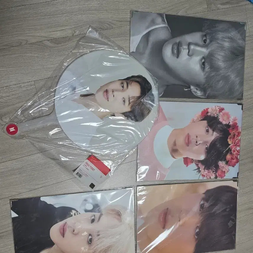 [BUNJANG] BTS Jimin Premium Photo & Fan Set (Sealed) / 지민 프리미엄포토, 부채 일괄