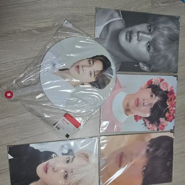 [BUNJANG] BTS Jimin Premium Photo & Fan Set (Sealed) / 지민 프리미엄포토, 부채 일괄