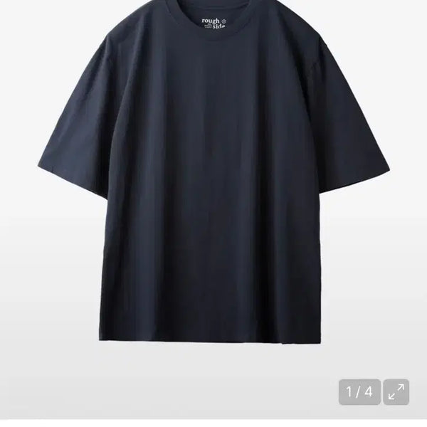 [BUNJANG] Roughside Mild T-Shirt Navy Size 4 / 러프사이드 마일드 반팔티 네이비 4
