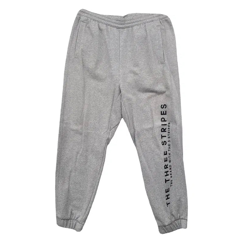 [BUNJANG] Adidas Printing Jogger Pants Light Grey XL / 아디다스 프린팅 라이트 그레이 프린팅 조거팬츠 A/XL