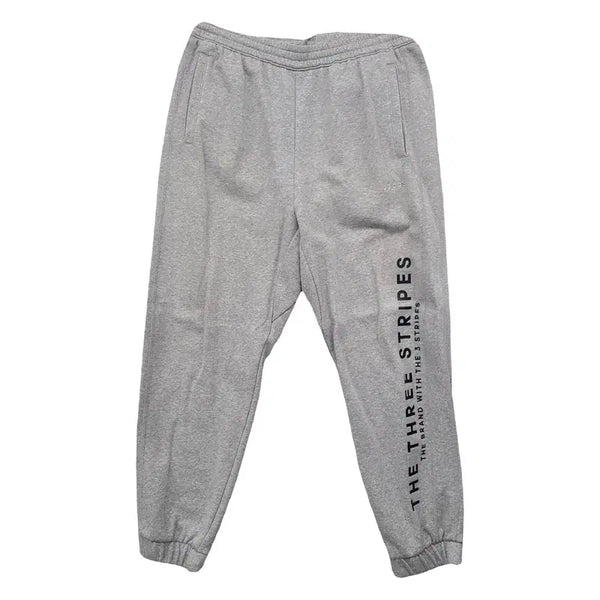 [BUNJANG] Adidas Printing Jogger Pants Light Grey XL / 아디다스 프린팅 라이트 그레이 프린팅 조거팬츠 A/XL