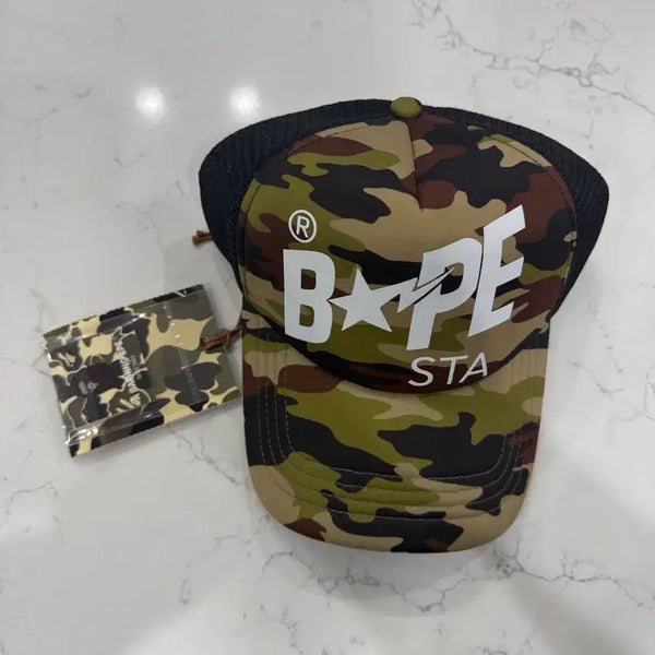 [BUNJANG] BAPE BAPE STA Camo Mesh Trucker Cap / [미시착 새상품] 베이프 BAPE STA 카모 메쉬 트래커 캡