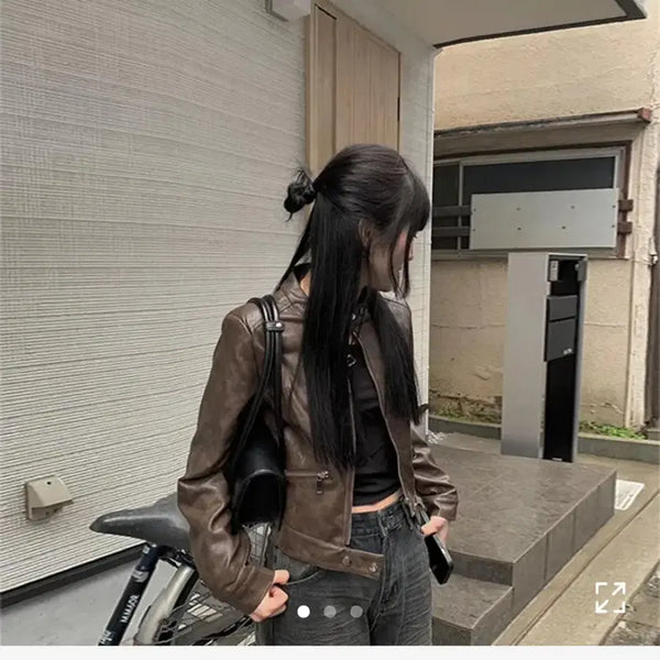 [BUNJANG] Any Onemore Brown Rider Jacket / 애니원모어 브라운 라이더 자켓