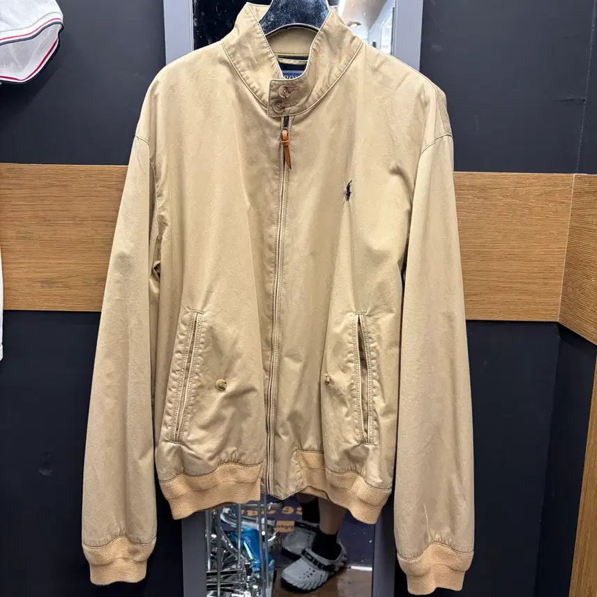 [BUNJANG] Polo Ralph Lauren Baracuta Harrington Jacket Beige / 폴로 바라쿠타 해링턴 베이지