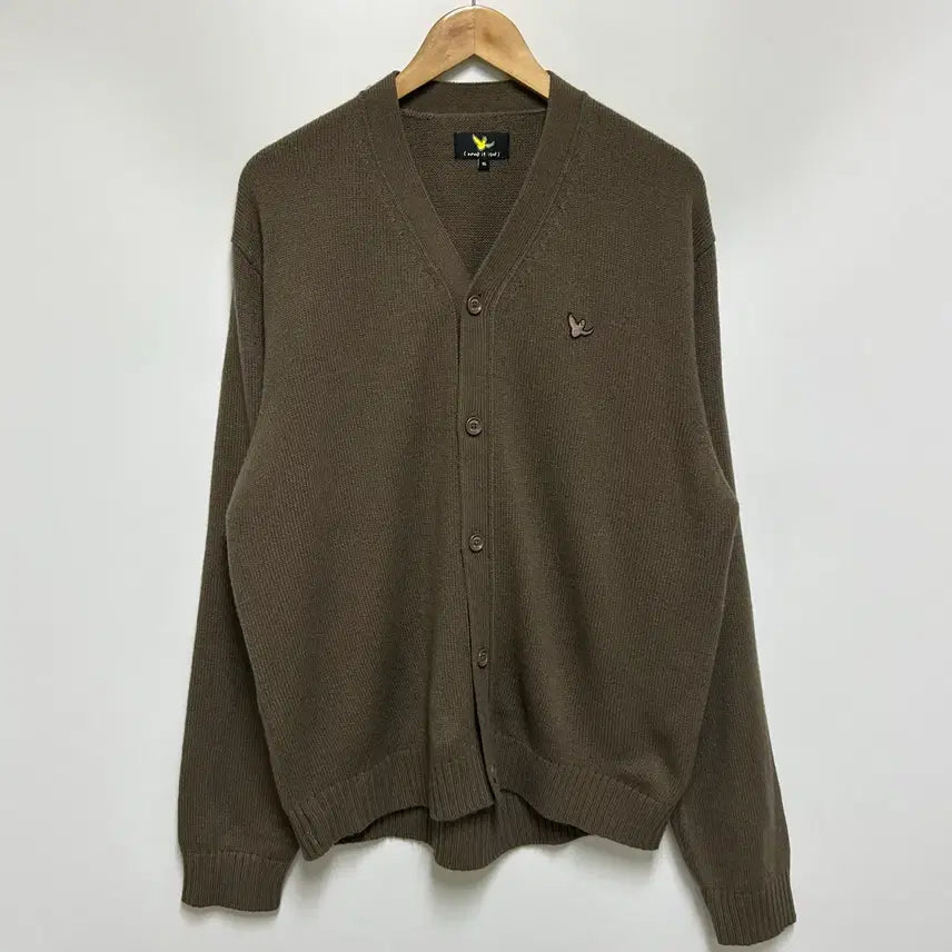 [BUNJANG] What It Isn't Angel Wappen Wool Blend V-Neck Cardigan / [남자-105]와릿이즌 엔젤 와펜 울혼방 브이넥 가디건