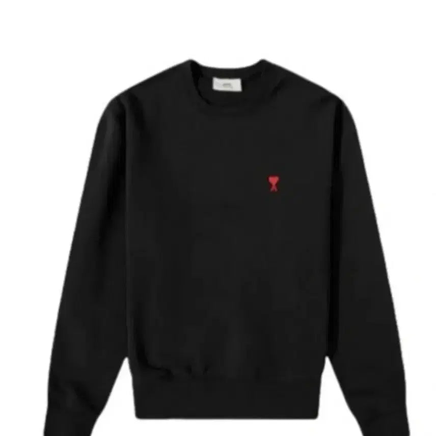 [BUNJANG] AMI Alexandre Mattiussi Heart Sweatshirt Black / 아미 알렉상드르 마티우시 하트 맨투맨 블랙 S/M/L