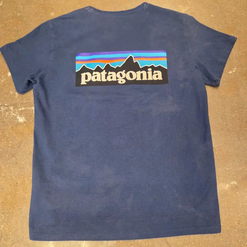 [BUNJANG] Patagonia Made in Mexico Women's Navy Short Sleeve T-Shirt / 파타고니아 Made in Mexico 여성 네이비 반팔티