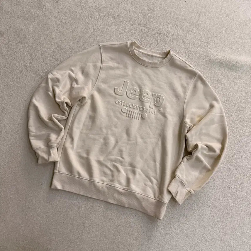 [BUNJANG] Jeep Big Logo Sweatshirt / M 지프 빅로고 맨투맨 0707T1