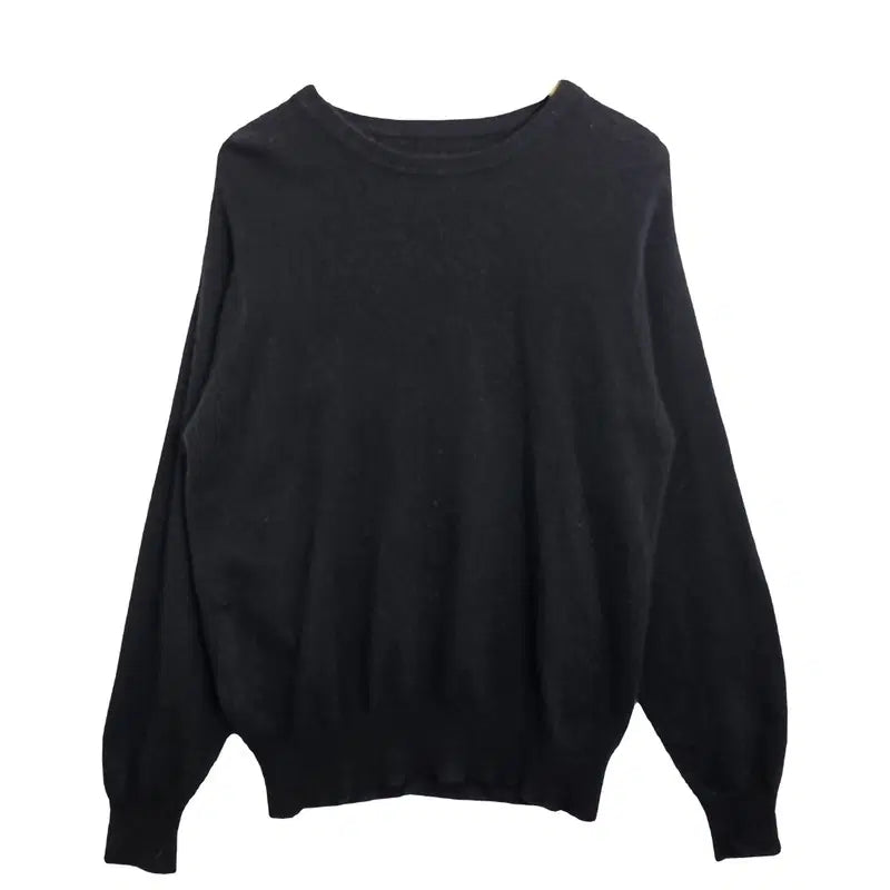[BUNJANG] Cashmere 100% Knit Sweater - Black, Size L / PIANO 블랙 니트 [L] 캐시미어 100%