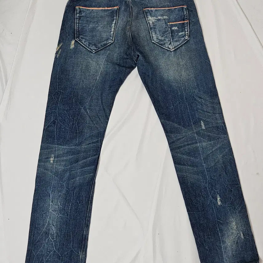 [BUNJANG] Hugo Boss Damaged Wash Denim Pants 32x34 / 휴고보스 BOSS 데미지 워싱 데님팬츠 진 청바지 빈티지 QR정품 32x34