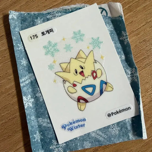 [BUNJANG] Pokemon Winter Big Ddebu Seal Togepi / 포켓몬윈터 빅띠부씰 토게피