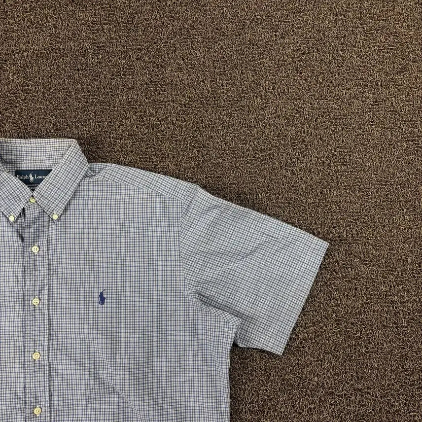 [BUNJANG] Polo Ralph Lauren Pony Check Short Sleeve Shirt / 폴로 랄프로렌 포니 체크 반팔 셔츠