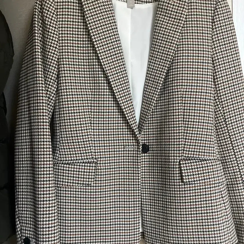[BUNJANG] H&M Check Pattern Women's Jacket / H&M 체크 패턴 여성 자켓