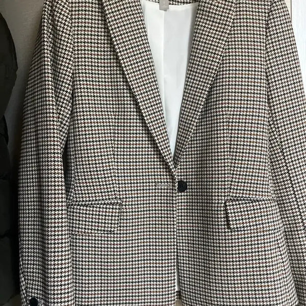 [BUNJANG] H&M Check Pattern Women's Jacket / H&M 체크 패턴 여성 자켓