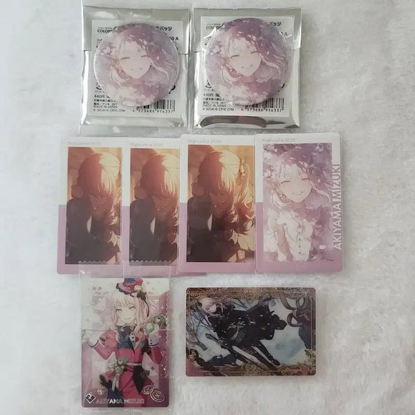 [BUNJANG] Akiyama Mizuki "Yoika" Can Badge, Epical Card, Lower Wafer Set / 프세카 아키야마 미즈키 여화 캔뱃지 이픽카드 로워 웨하스 일괄