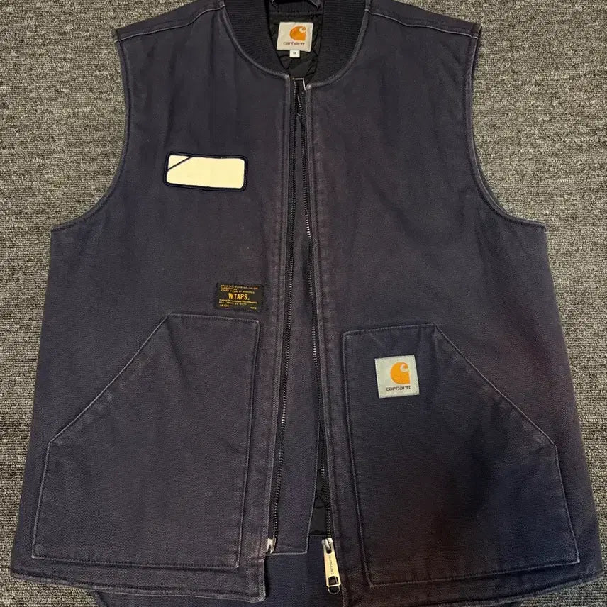 [BUNJANG] Carhartt x WTAPS Workwear Vest Navy / 칼하트 x 더블탭스 워크웨어 베스트 조끼 네이비