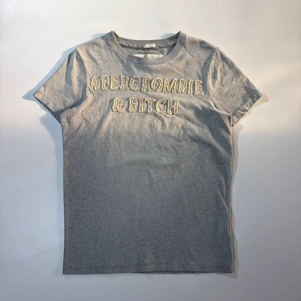 [BUNJANG] Abercrombie & Fitch Stitch Logo Short Sleeve T-Shirt / 아베크롬비 스티치 로고 반팔 티셔츠