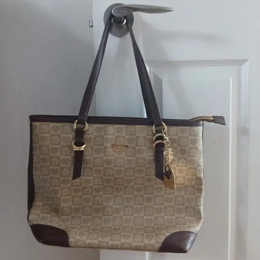 [BUNJANG] Lovcat Heart Women's Shoulder Bag (Tote Bag) / 러브켓 하트 여성숄더백(토트백)