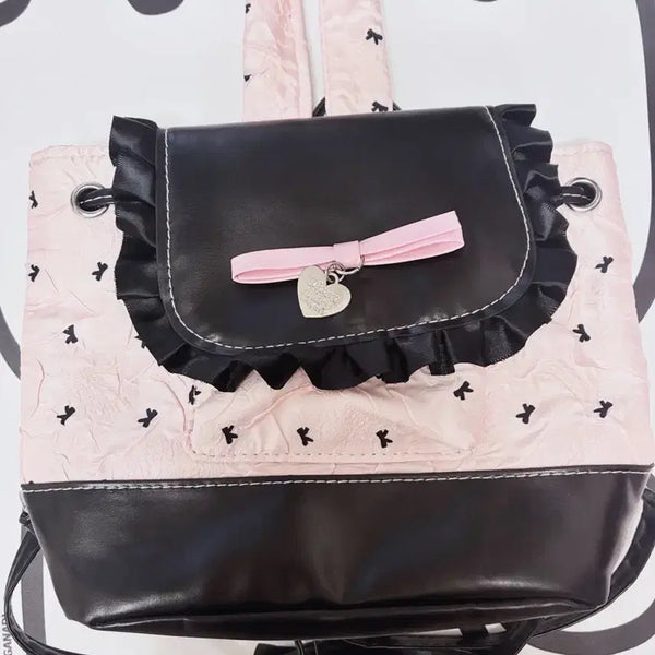 [BUNJANG] Temu Ribbon Backpack Bag / 테무 양산형 지뢰계 리본 백팩 가방